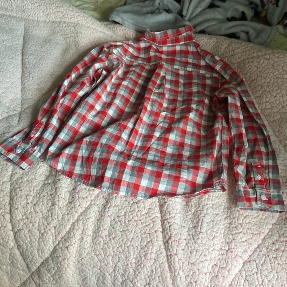 Boys plaid button down!